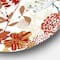 Designart - Retro Botanical Garden - Bohemian & Eclectic Metal Circle Wall Art